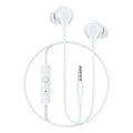 Earphones for Vivo Y21T / Y 21 T Earphones Original Like Wired Noise Cancellation In-Ear Headphones Stereo Deep Bass Head Hands-free Headset Earbud With Built in-line Mic, Call Answer/End Button, Music 3.5mm Aux Audio Jack (VIW1, White)