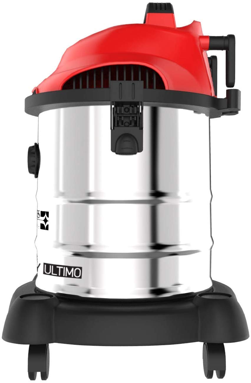 Eureka Forbes Ultimo Wet & Dry 1400 Watts, 20 KPa High Power Suction Vacuum Cleaner | Blower Function | 20 litres Tank Capacity | Stainless Steel Body | 7 Accessories | Lightweight | 1 Year Warranty
