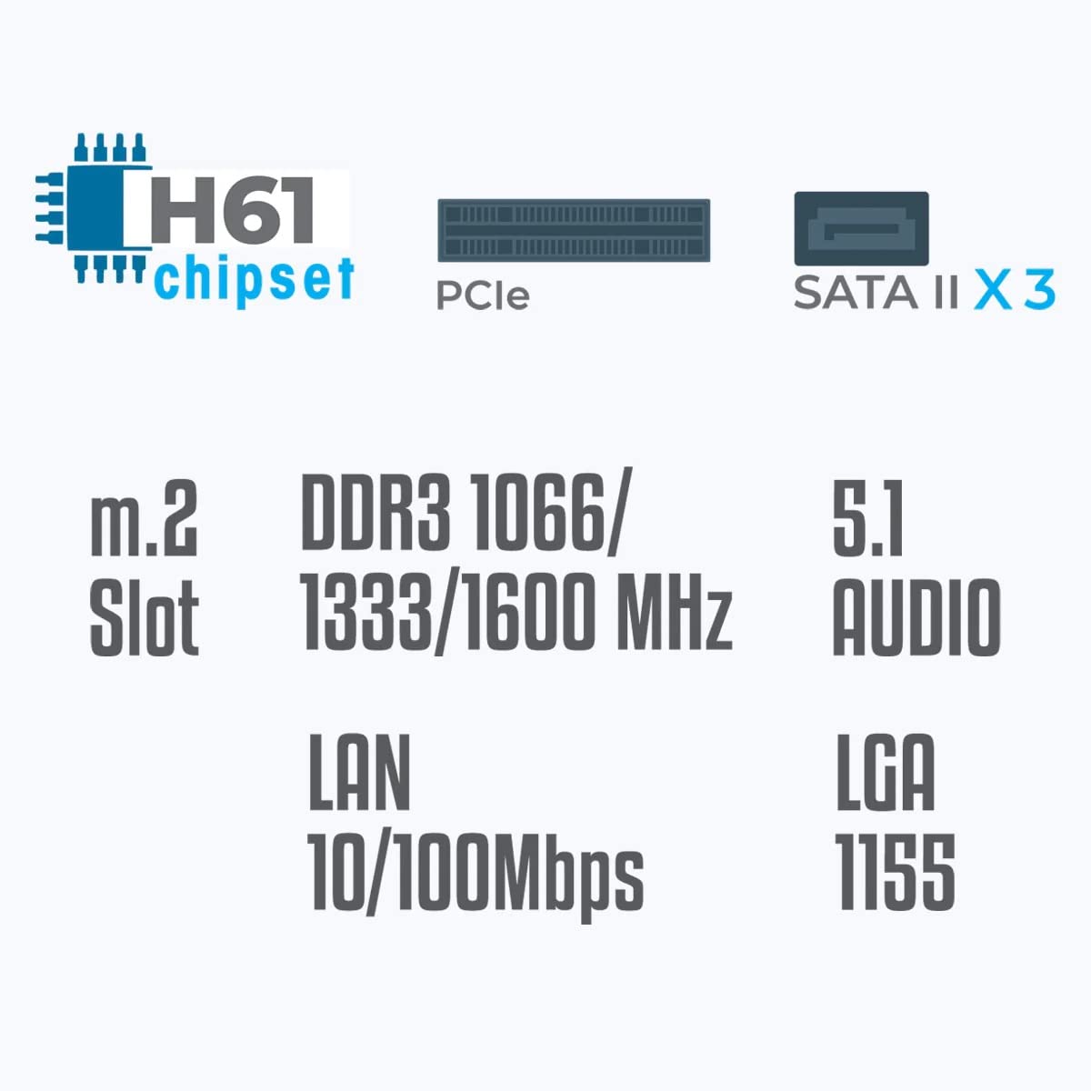 Cyntexia Computer Desktop PC (Core i5-2400 / 08GB RAM / 240GB SSD/HDMI/VGA/Ethernet/HD Graphics 2000) Basic Software Installed (Black)