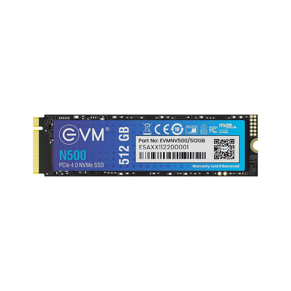 EVM M.2 NVMe Internal SSD (2280) - 2000MB/s Read - PCIe Interface Gen 3x4-4X Faster Than SATA SSD- 5 Year Warranty, (EVMNV/256GB)