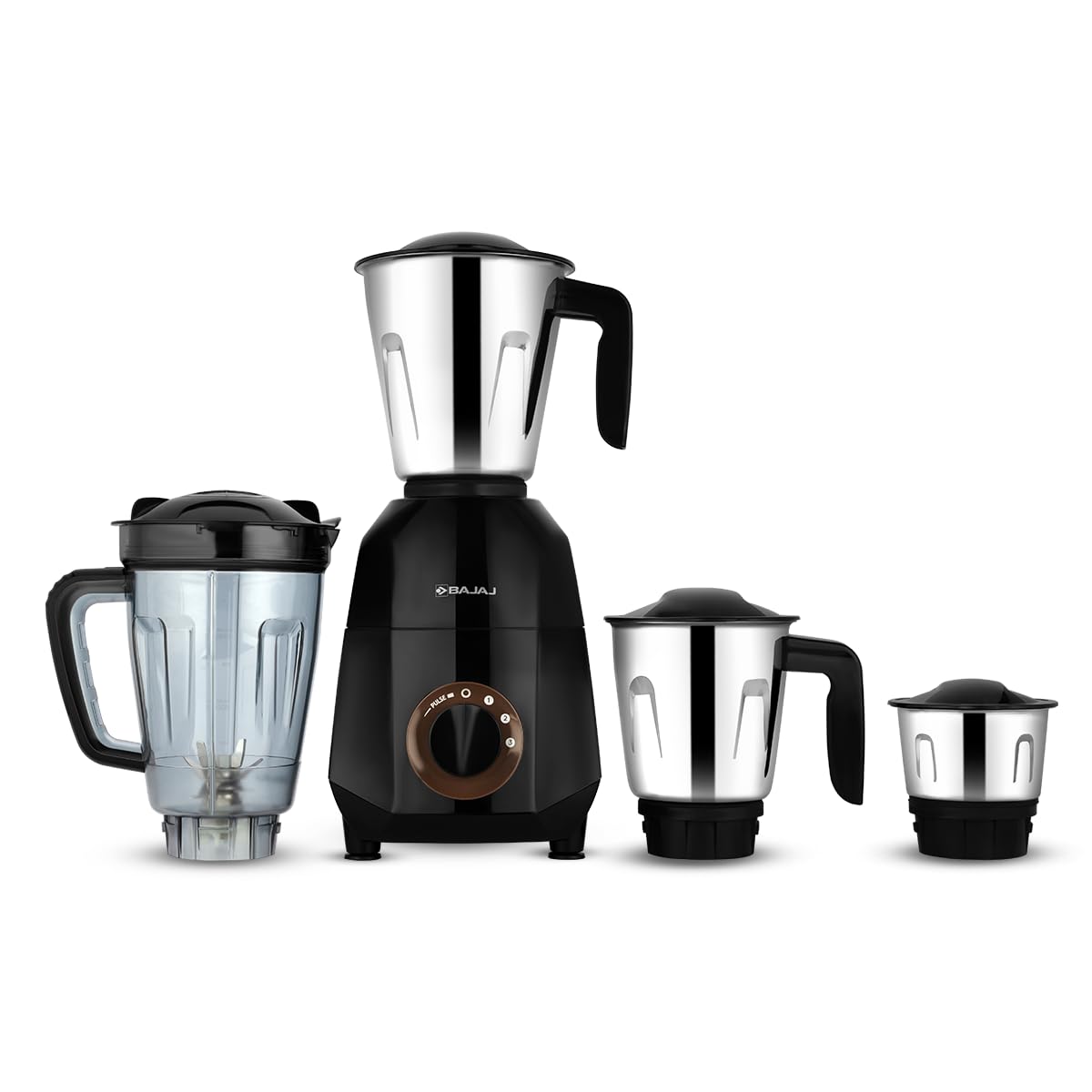 Bajaj 500 Watt GX-1 Mixer Grinder with 3 Jars- white