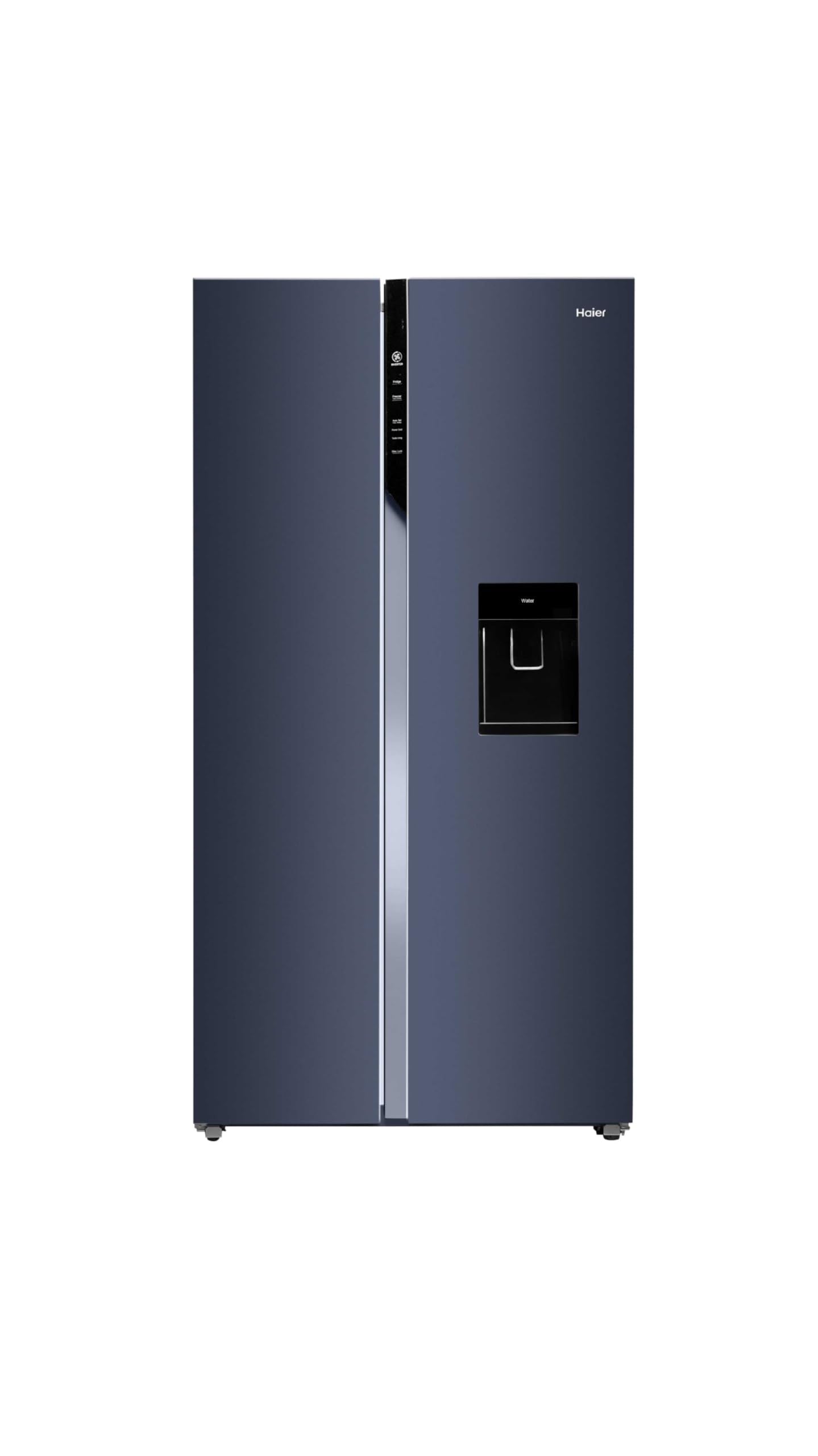 Haier 596L 2-Door Water Dispenser Side by Side Frost Free Refrigerator|Convertible|Smart Sense AI | Expert Inverter|Digital Display Panel | Deo Fresh Technology (HRS-682SWDU1, Shiny Silver)