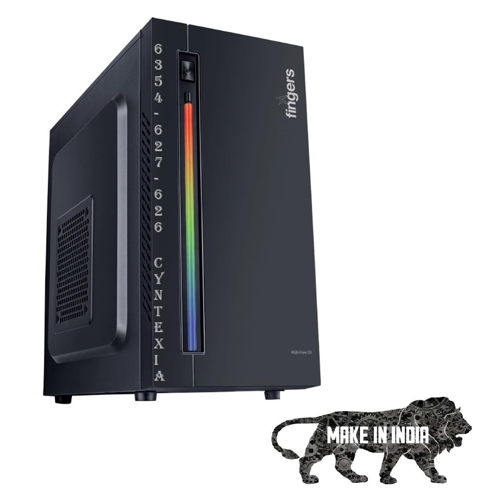 Cyntexia Computer Desktop PC (Windows Intel Core i7-4770 || 16GB RAM || 1TB SSD || HDMI || VGA || Ethernet || HD Graphics 4600 || USB 3.0 || Win 11) Basic Software Installed, Black