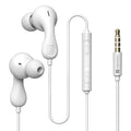 Portronics Conch Kappa in Ear 3.5mm Wired Earphones with in Line HD Mic, Powerful Audio, 14.2mm Dynamic Driver, Unique Earbuds Design, TPE Anti Tangle Wire,in line Controls,Wide Compatibility(White)