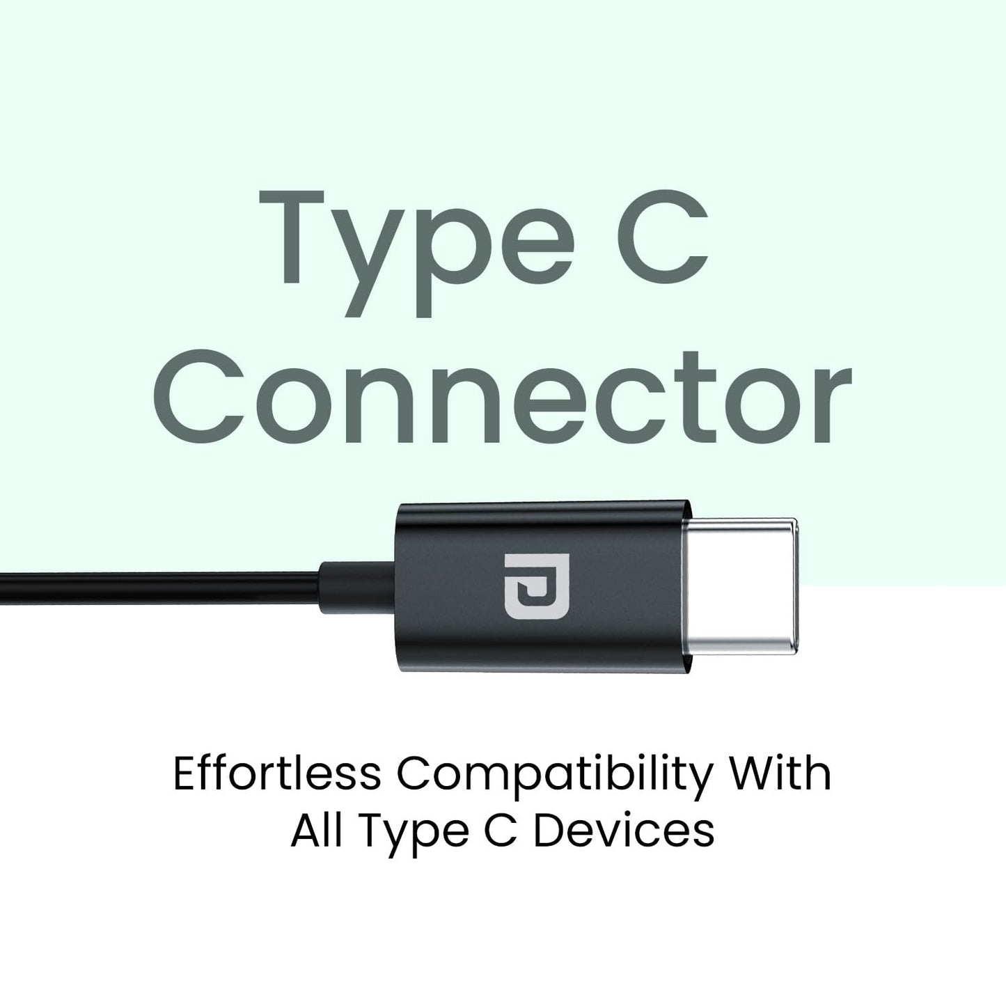 Portronics Conch Gamma C in Ear Type C Wired Earphones with in Line HD Mic & Magnetic Earbuds, Powerful Audio, 14.2mm Driver, TPE Anti Tangle Wire, in line Controls, Wide Compatibility(Black)