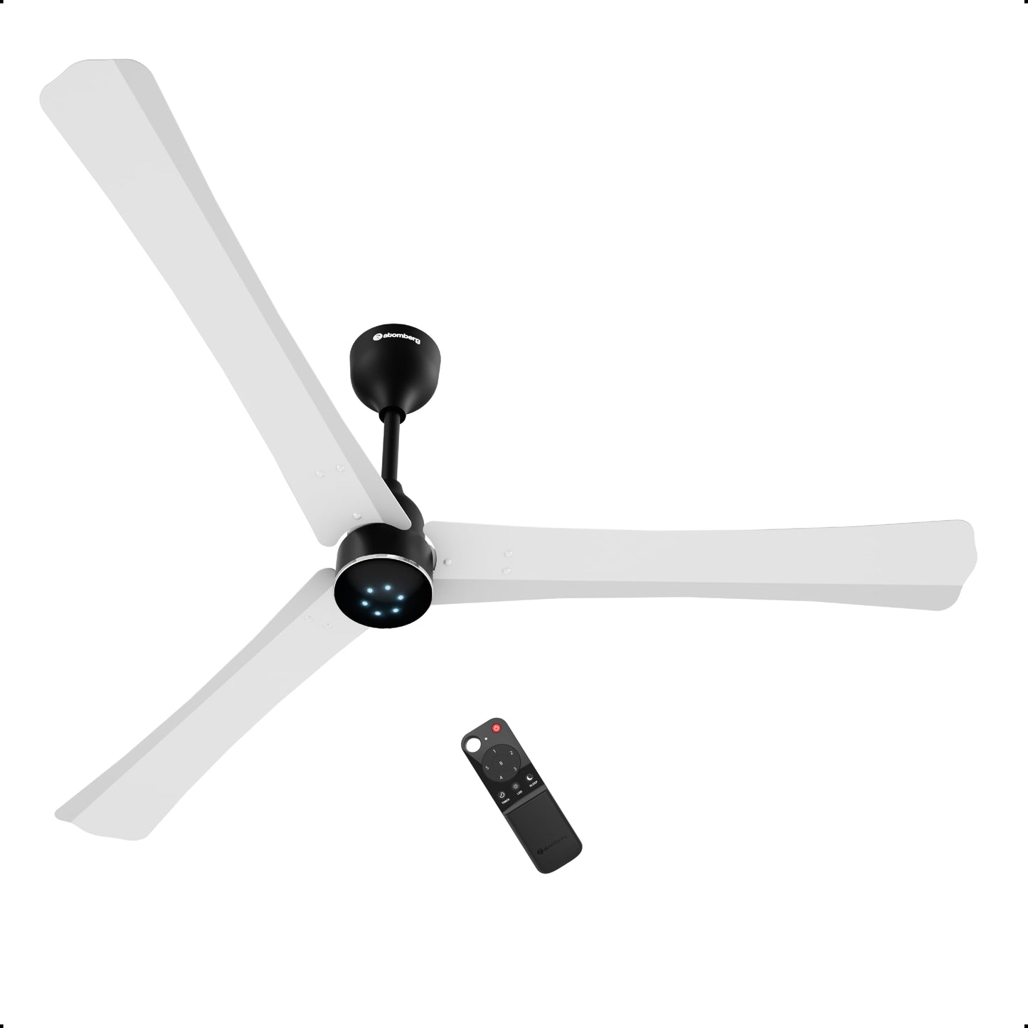 atomberg Renesa Halo Smart 1400mm BLDC Ceiling Fan with IoT & Remote | 5 star | High Air Delivery | Low noise operation | LED Speed Indicator | Sleek Design | 3 Year Warranty|Misty Teal