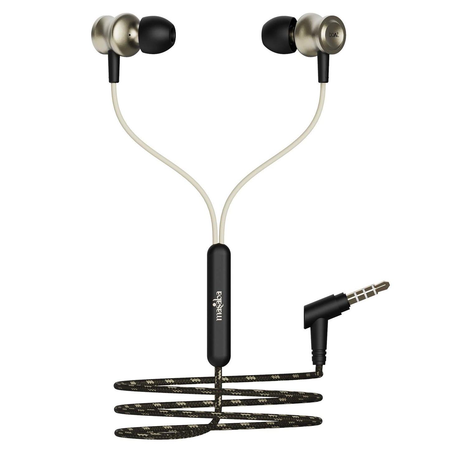 boAt Bassheads 152 in Ear Wired Earphones with Mic(Active Black)