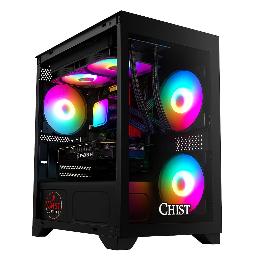 CHISTPOWERPC AMD Ryzen 5 3400G 4-Core 8 Thread|16GB DDR4 Ram |1TB NVME SSD | Wi-Fi Bluetooth | Radeon Vega 11 Graphics | Windows 11 Pro