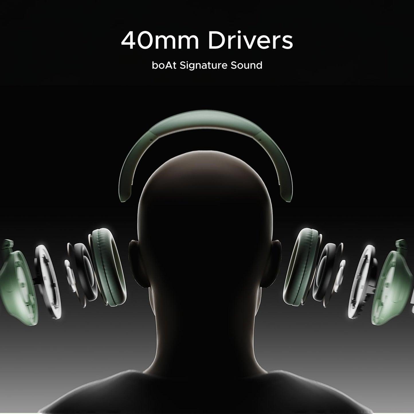 boAt Rockerz 650 Pro (2025 Launch),Touch/Swipe Controls,Dolby Audio,80Hrs Battery,2Mics Enx,Fast Charge,App Support,Dual Pair,Bluetooth Over Ear Headphones,Wireless Headphone with Mic (Sage Green)