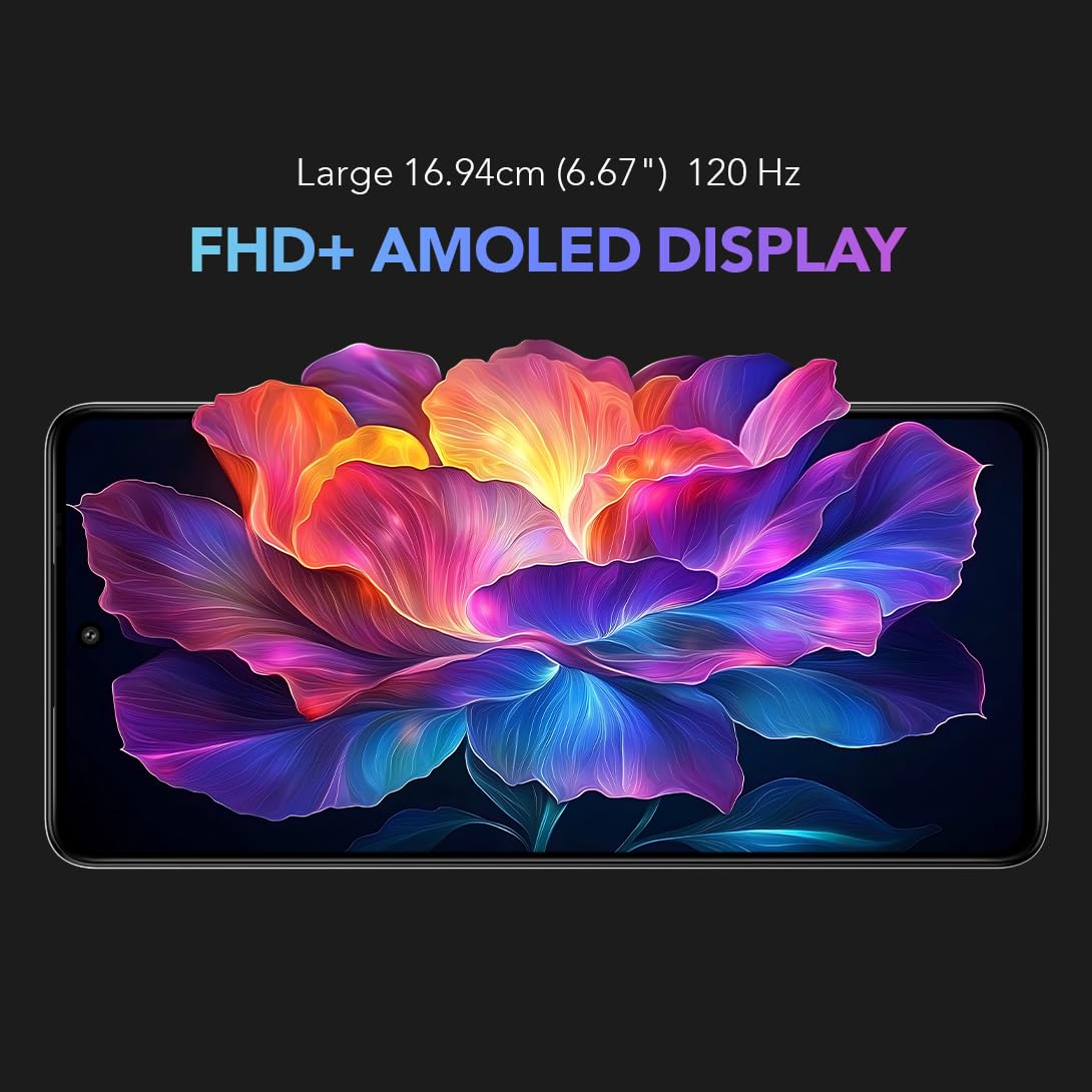 Lava Blaze AMOLED 2 5G (Feather White, 6 GB RAM, 128 GB Storage) | 6.67" FHD+ AMOLED Display | MTK D7060 Processor | 50 MP Front Camera | LPDDR5 UFS 3.1 ROM | 5000 mAh | 33W Fast Charging