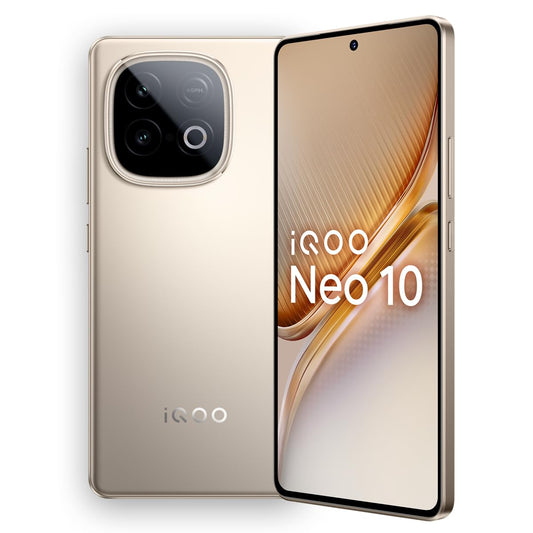 iQOO Neo 10 (Titanium Chrome, 16GB RAM, 512GB Storage) | Snapdragon 8s Gen 4 Processor & SuperComputing Chip Q1 | 7000 mAh Battery | Segment’s Highest 144 FPS Gaming Smartphone