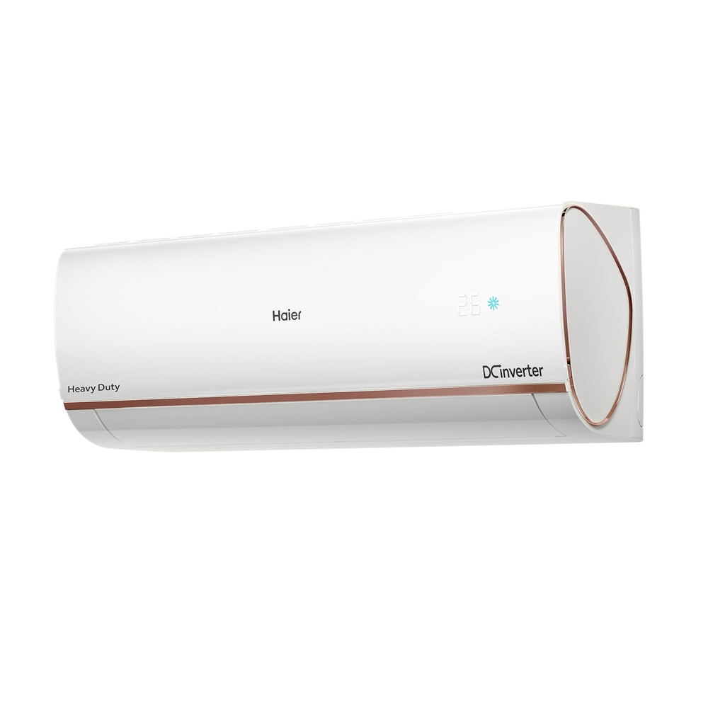 Haier 1.5 Ton 3 Star Triple Inverter Smart Split AC (5125 Watts, Copper, Wi-Fi, 4-Way Swing, 7 in 1 Convertible, Frost Self Clean, HD Filter, Cools at 60°C - HSU18K-PYFR3BN-INV, White)