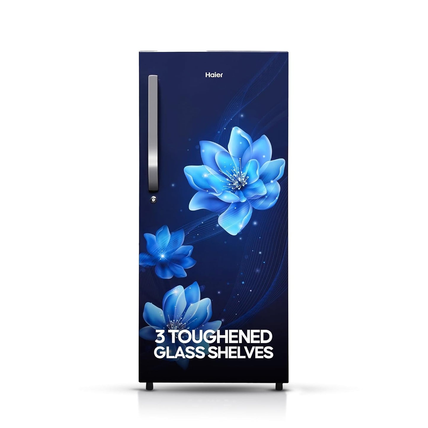 Haier 190 L, 5 Star, Direct-Cool Single Door Refrigerator (HED-205MF, Marine Peony)