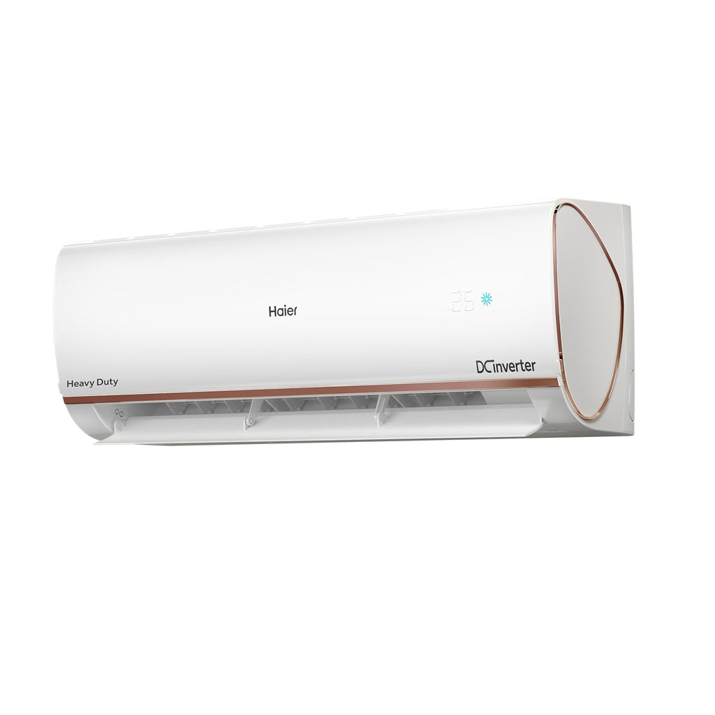 Haier 1.5 Ton 3 Star Triple Inverter Smart Split AC (5125 Watts, Copper, Wi-Fi, 4-Way Swing, 7 in 1 Convertible, Frost Self Clean, HD Filter, Cools at 60°C - HSU18K-PYFR3BN-INV, White)