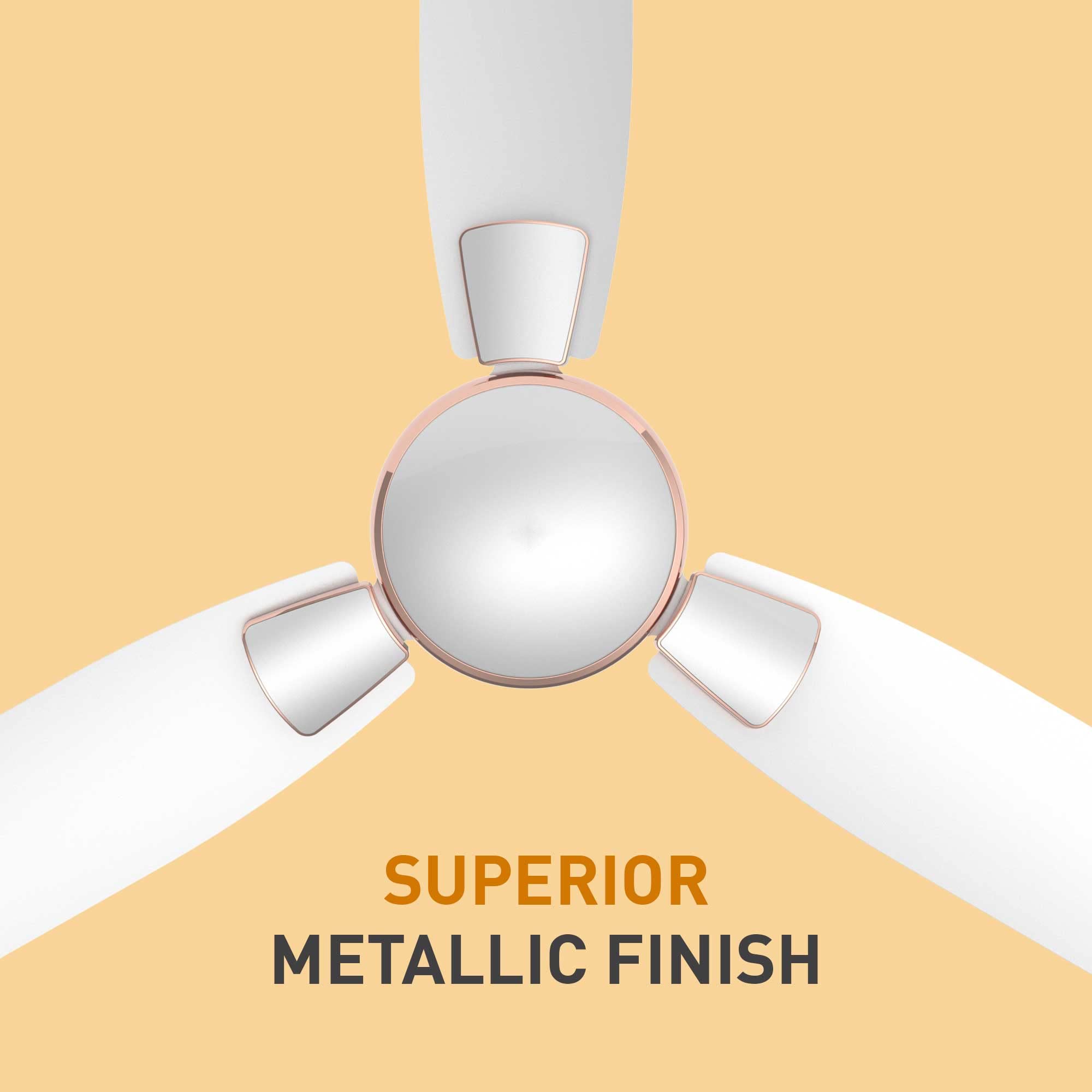 Crompton Highspeed Toro 1200 mm Designer Ceiling Fan | BEE Star Rated Energy Efficient | Anti-Dust | Active Power Technology | Upto 50% Less Heating | 2 Year Manufacturer Warranty | Magic Brown