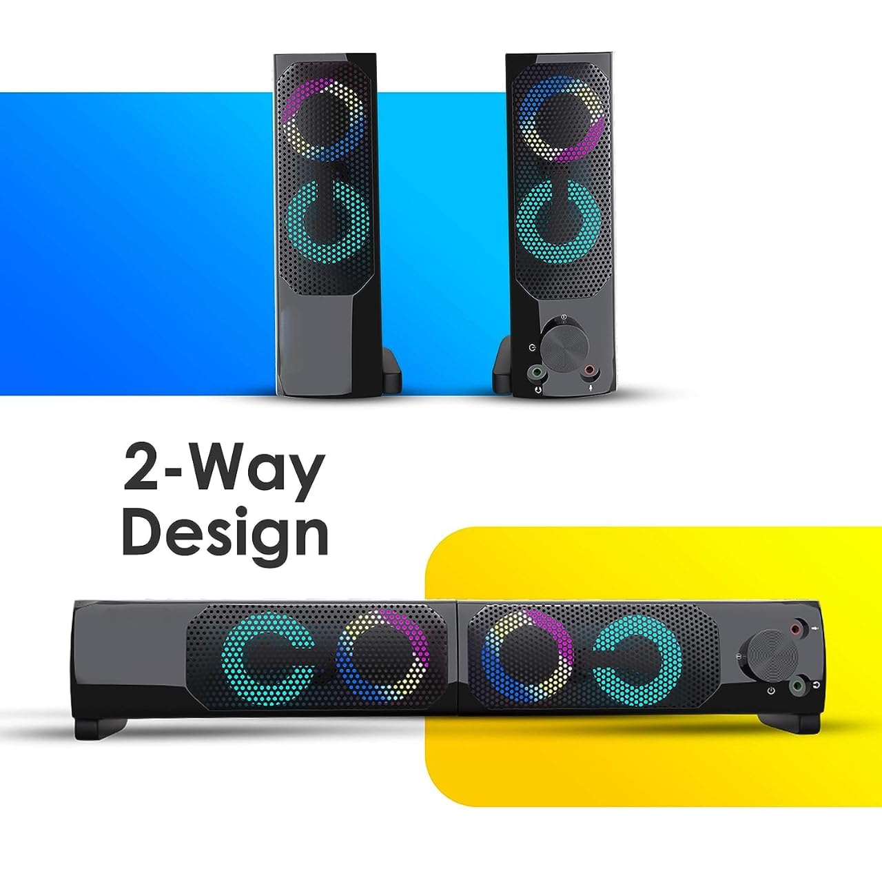 MegaDesk Desktop Computer Set, i5 4400, 16GB RAM, 128GB SSD, 1TB HDD, 19-inch HD LED Monitor, RGB Keyboard Mouse, Sound Bar, Windows 10 (16-128-1TB)