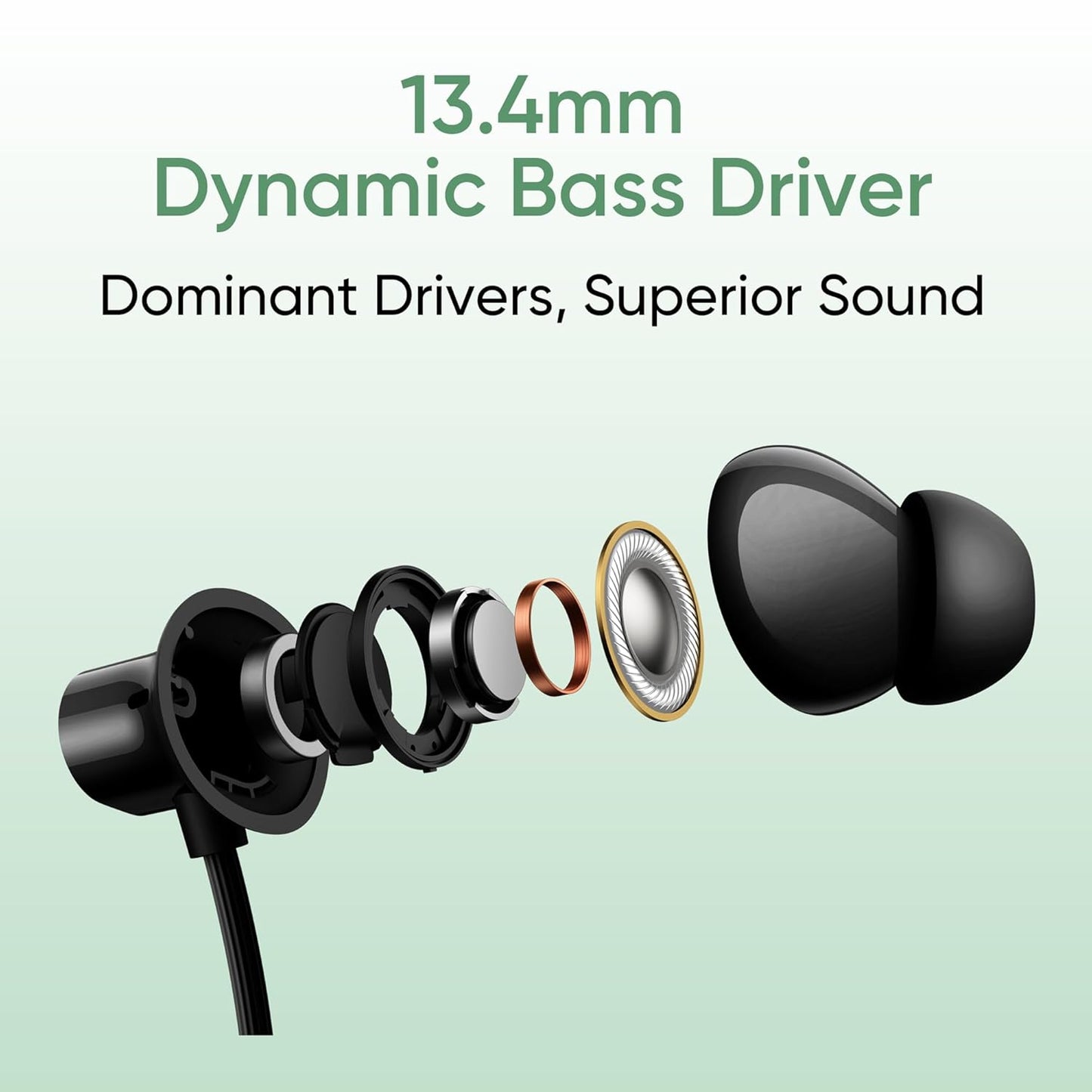 realme Buds Wireless 3 Neo in Ear Bluetooth Neckband with 13.4 Mm Dynamic Bass Boost Driver,Upto 32 Hours Playback,Fast Charge,Ai Enc,45Ms Low Latency,Ip55 Dust&Water Resistannt&Bluetooth V 5.4 Green