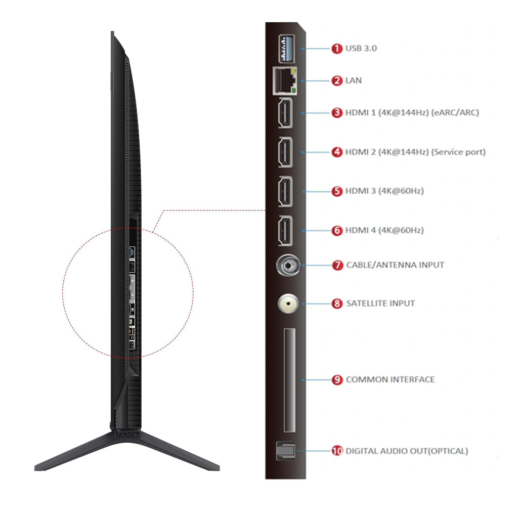 TCL 139 cm (55 inches) 4K UHD Smart QD-Mini LED Google TV 55Q6C