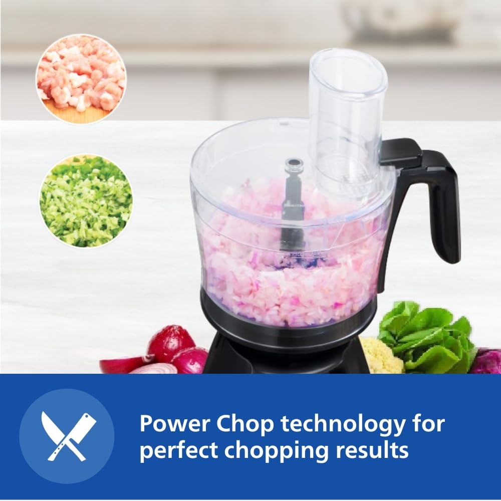 PHILIPS Mixer Grinder + Food Processor, 3-in-1 750 Watt (Mixer Grinder for home + Juicer + Food Processor) 4 Jar, (HL7707/01)