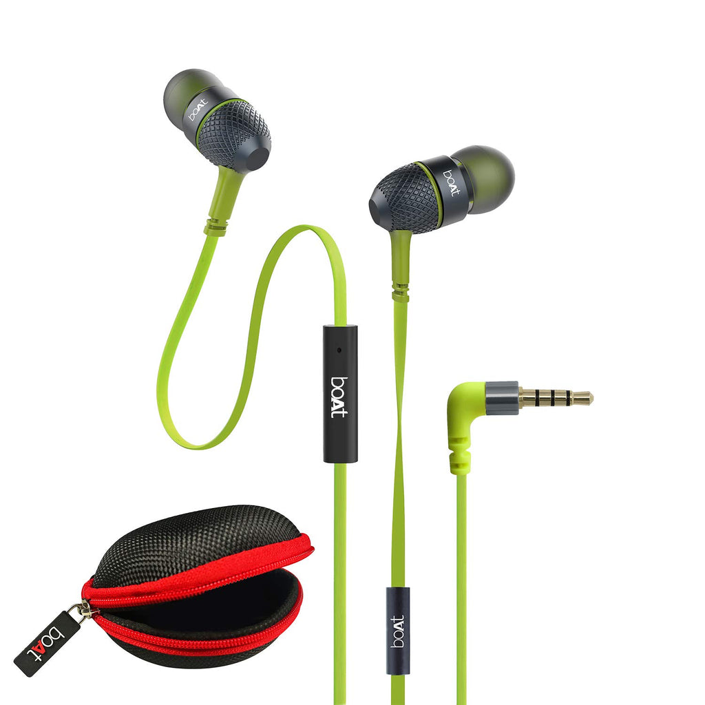 Boat BassHeads 225 in-Ear Super Extra Bass Headphones (Black)