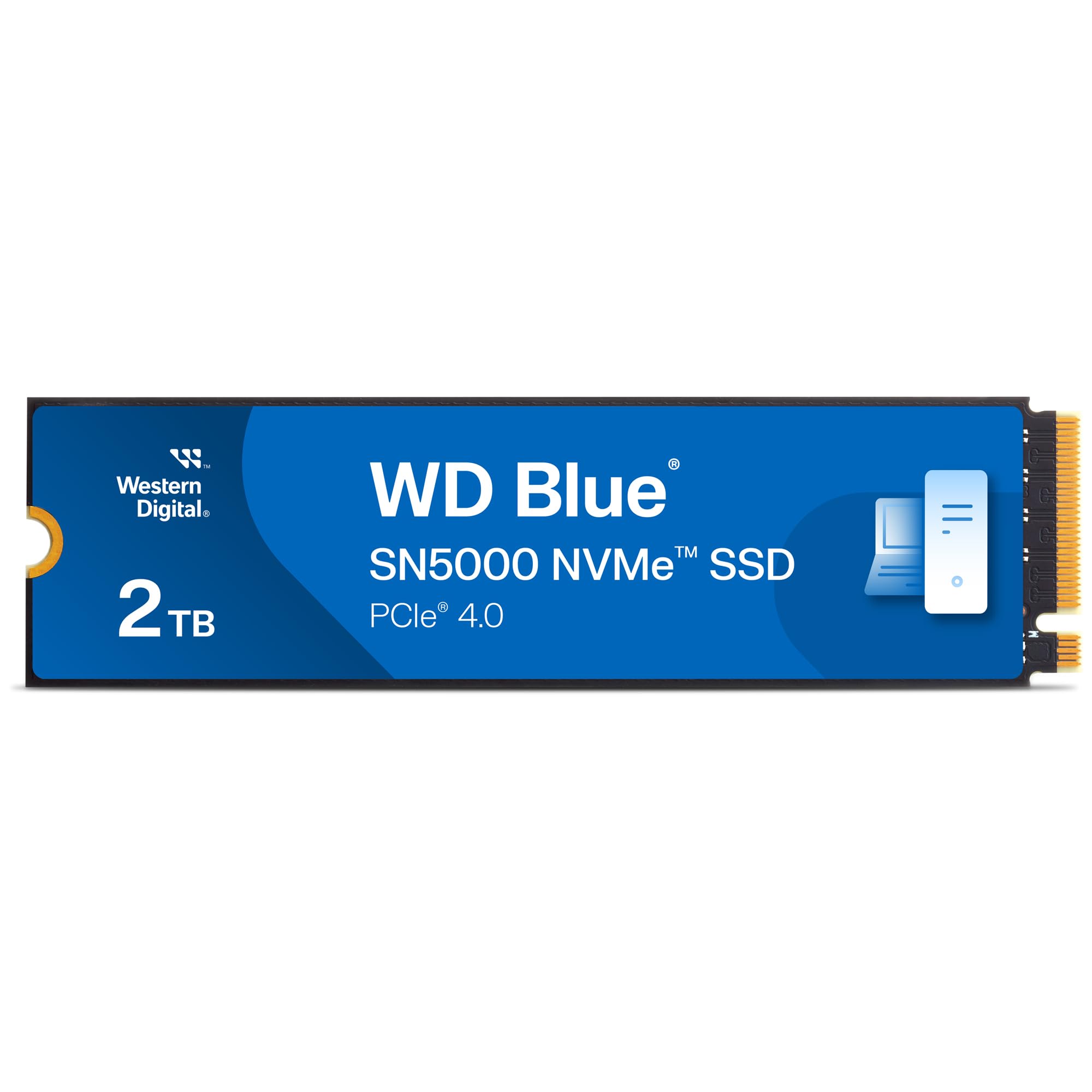 Western Digital WD Blue SN5000 NVMe 1TB, Upto 5150MB/s R, 4900MB/s W, 5Y Warranty, PCIe Gen 4 NVMe M.2 (2280), Gaming Storage, Internal Solid State Drive (SSD) (WDS100T4B0E)