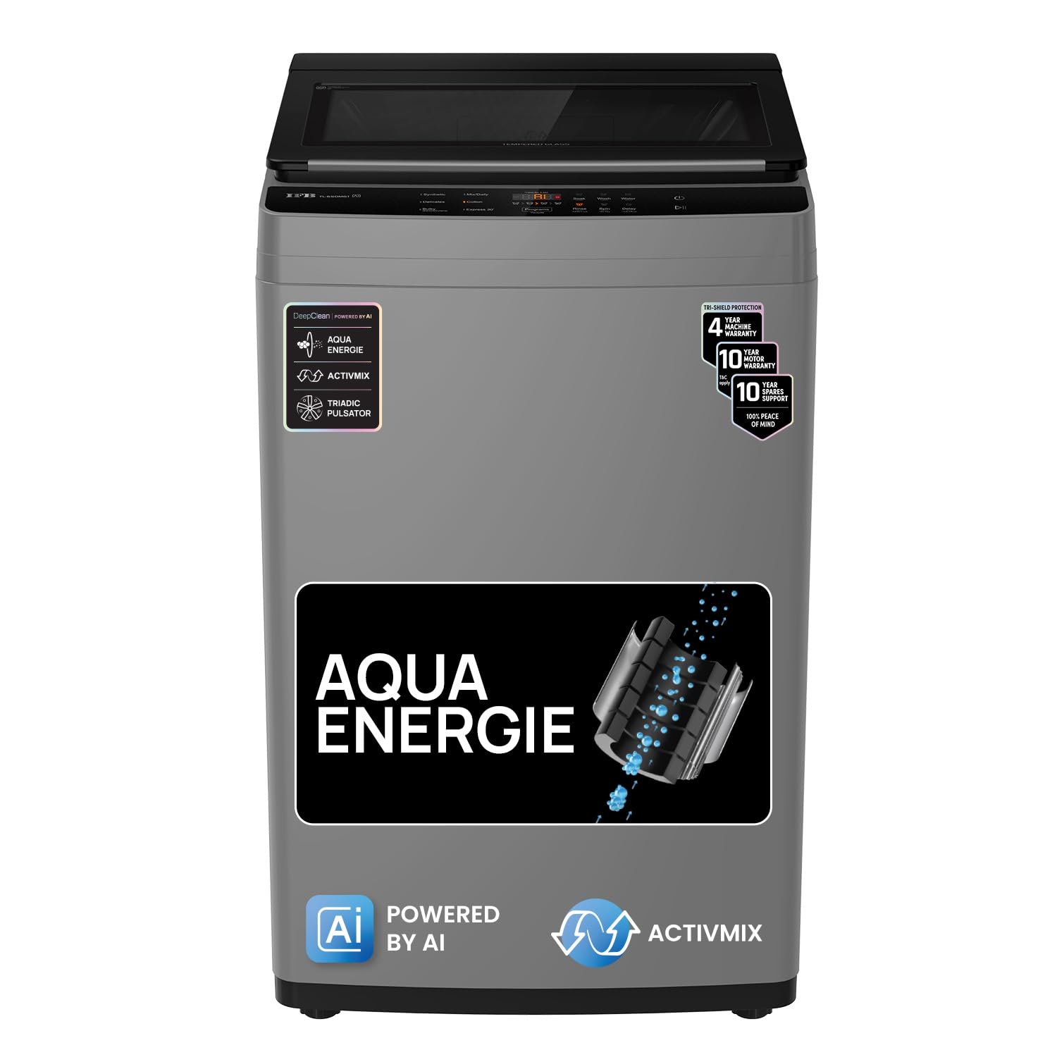 IFB 7 Kg 5 Star with Deep Clean® Technology, AI Powered, Fully Automatic Top Load Washing Machine (TL701MG1, ActivMix, Aqua Energie, Med Grey)