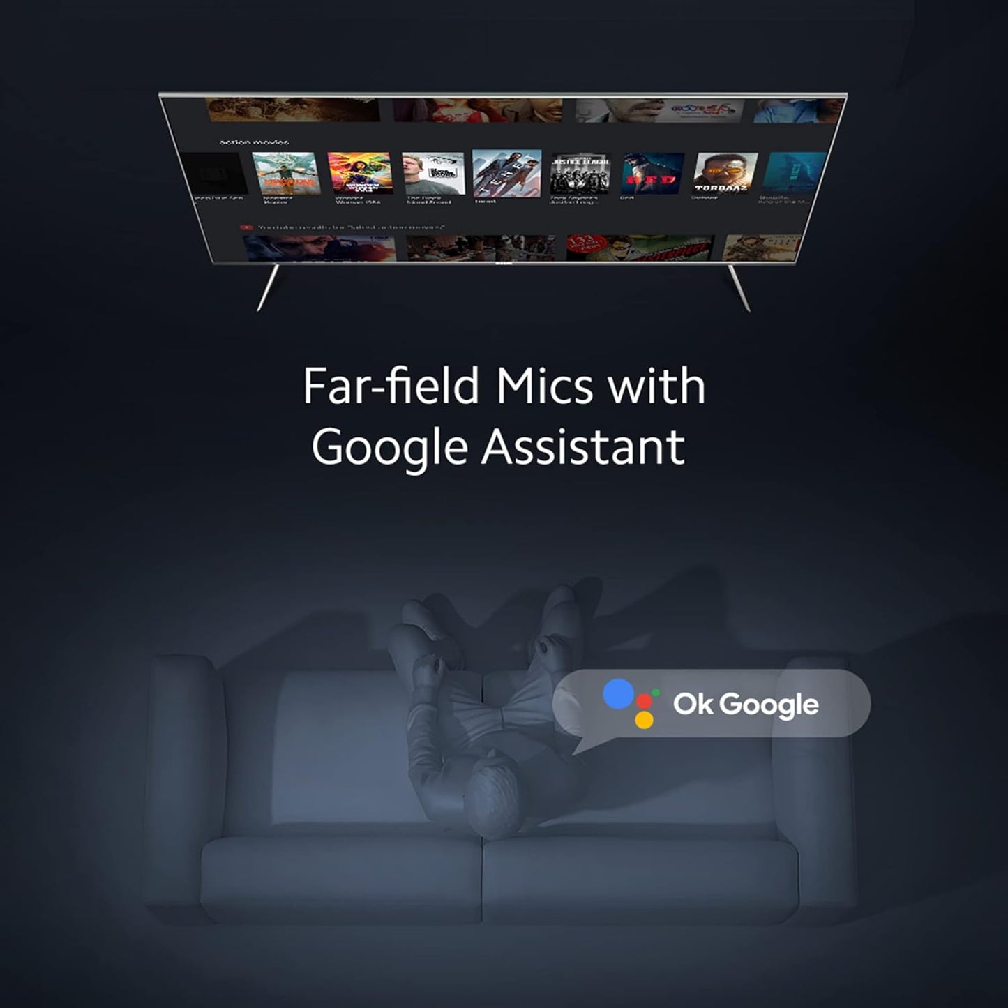 Mi 108 cm (43 inches) 5X Series 4K LED Smart Android TV with Dolby Vision & 30W Dolby Atmos (Grey)