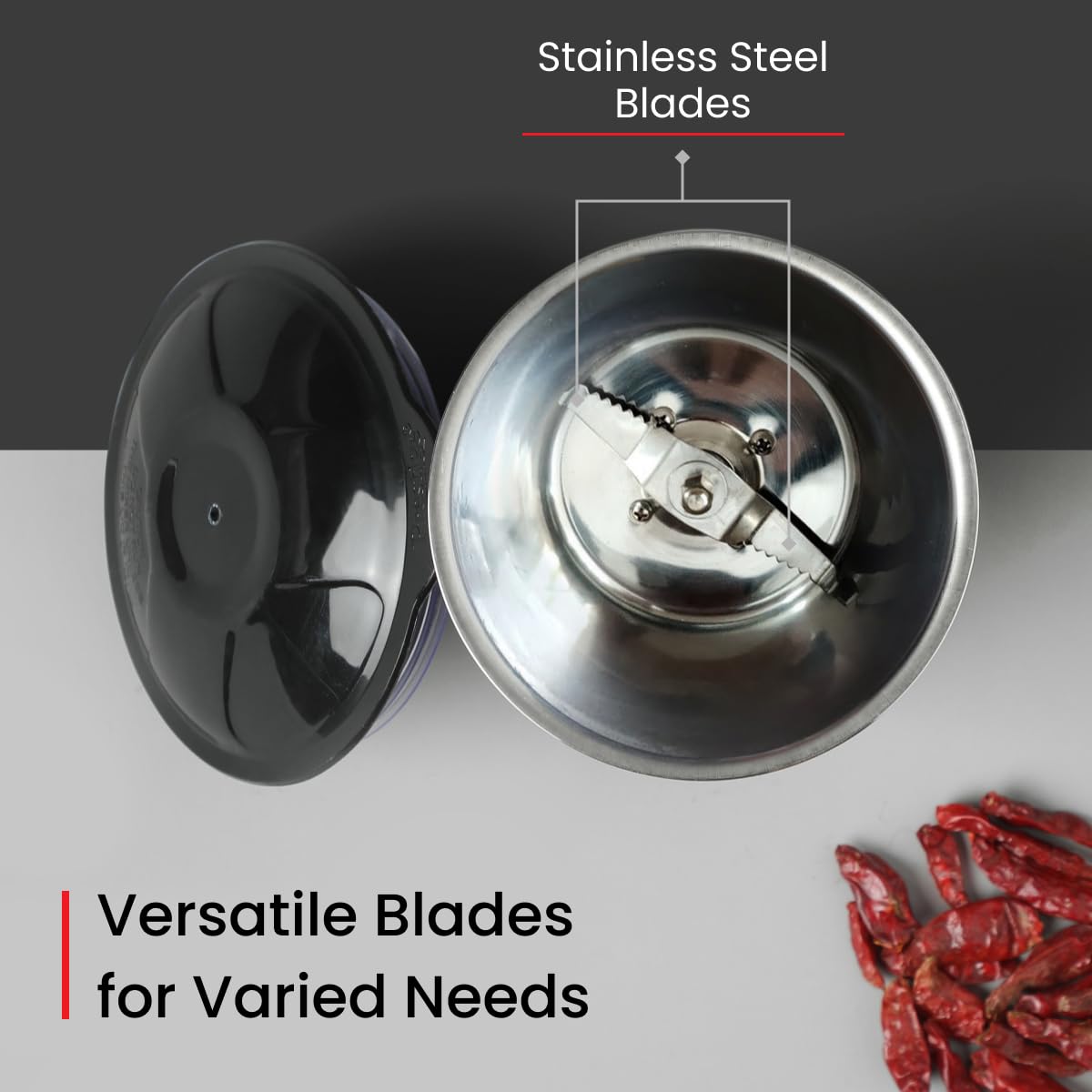 Prestige Iris 750 Watt 4 Jar Mixer Grinder | 3 Stainless Steel Multipurpose Jars and 1 Juicer Jar | Black | 750W