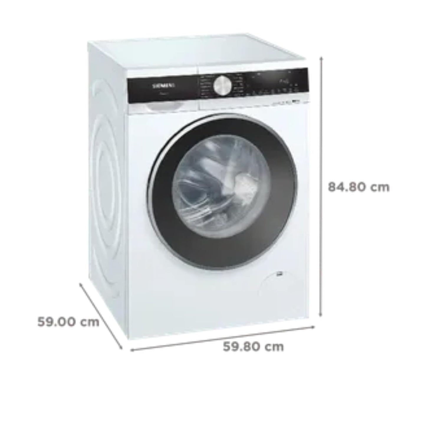 Siemens 8kg 5 Star Stain Treatment Fully Automatic Front Load Washing Machine with Built in Heater (WG34A20SIN, Pretreatment Function & Hygiene Program and 5 Star Inverter, Silver)