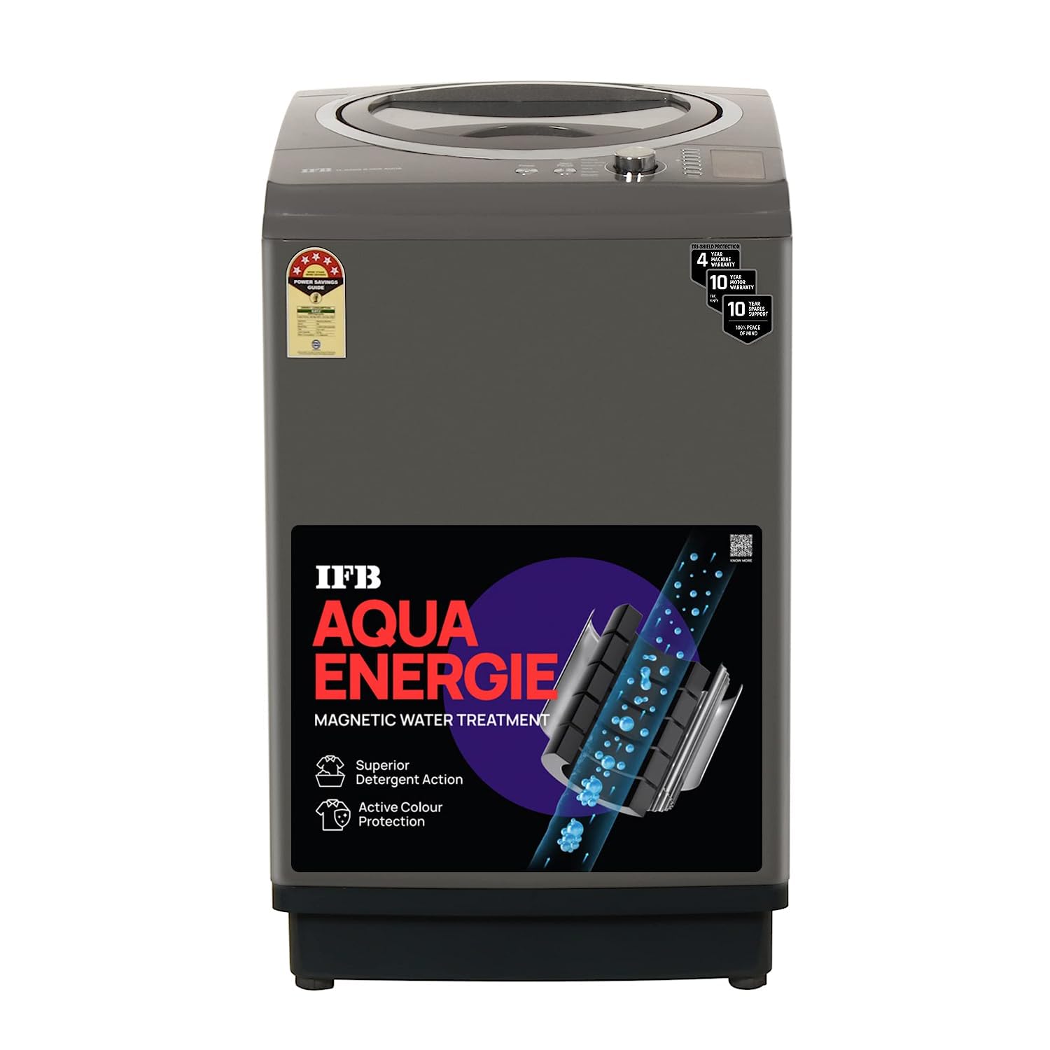 IFB 10 Kg 5 Star AI Powered Fully Automatic Top Load Washing Machine (TL S4RBS 10.0 Kg Aqua, Sparkle Silver, 2X Power Steam, 4 Years Comprehensive Warranty)