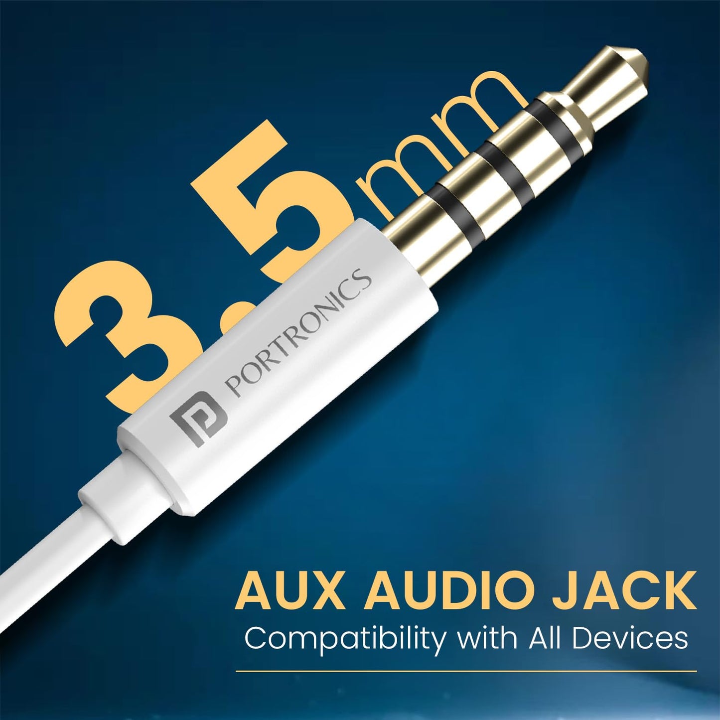 Portronics Conch Kappa in Ear 3.5mm Wired Earphones with in Line HD Mic, Powerful Audio, 14.2mm Dynamic Driver, Unique Earbuds Design, TPE Anti Tangle Wire,in line Controls,Wide Compatibility(White)