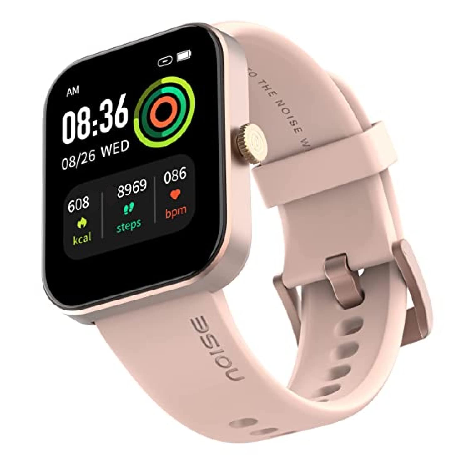 Noise Twist Go Round dial Smartwatch with BT Calling, 1.39" Display, Metal Build, 100+ Watch Faces, IP68, Sleep Tracking, 100+ Sports Modes, 24/7 Heart Rate Monitoring (Gold Link)