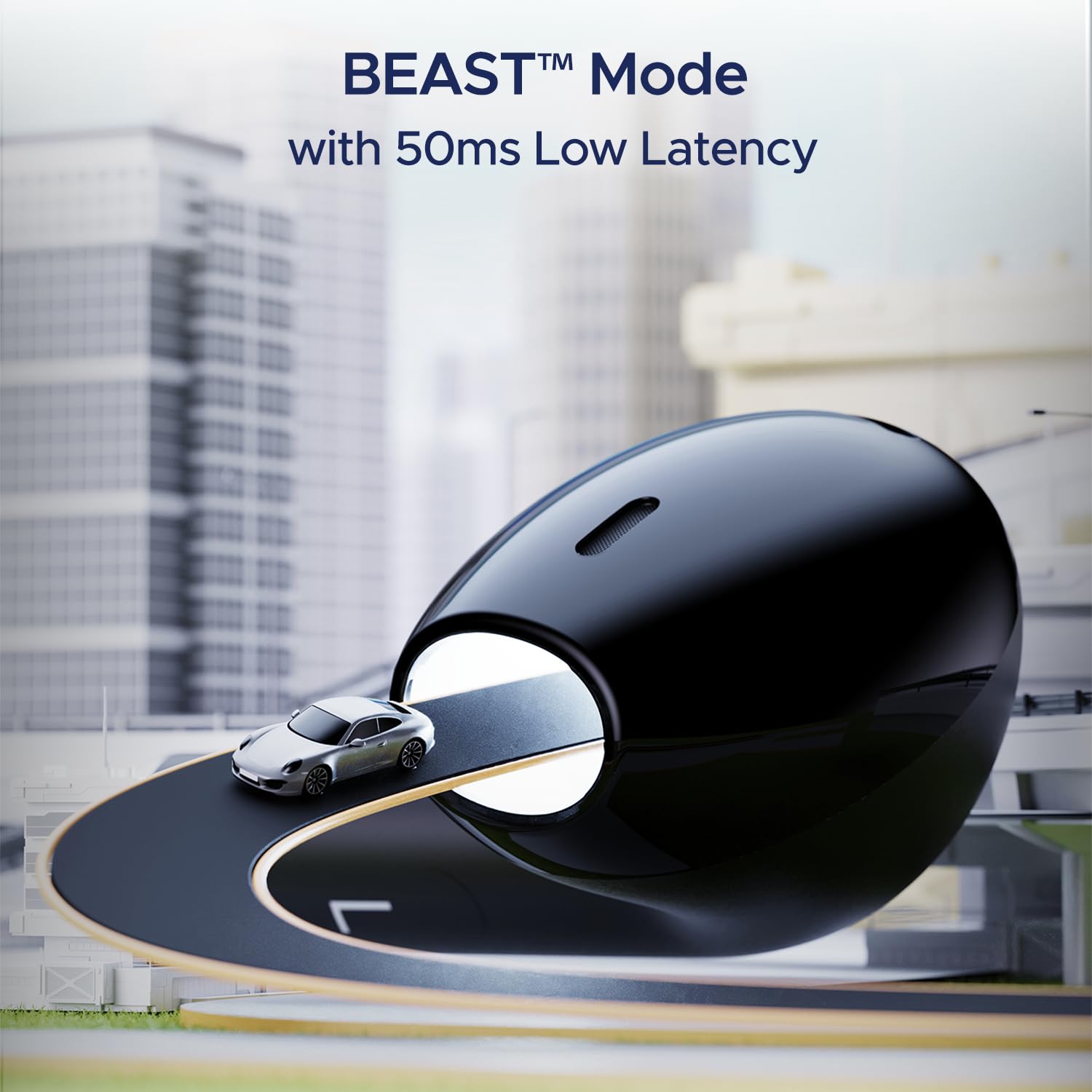 Boat Airdopes Joy, 35Hrs Battery, Fast Charge, IWP Tech, Low Latency, 2Mic ENx, Type-C Port, v5.3 Bluetooth Earbuds, TWS Ear Buds Wireless Earphones with mic(Jet Black)