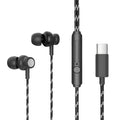 GZT Blast-C in Ear Type C Earphone with Nylon PVC Braided Wire, in-Line Volume Controller & Powerful HD Mic, Clear Sound, Noise Isolation Compatible with Oneplus, Samsung, Oppo, Vivo, Redmi- Blue