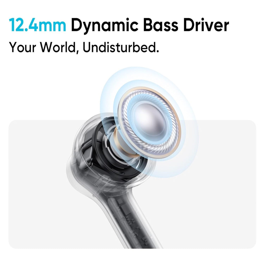 realme Buds T200x True Wireless Earbuds with 12.4mm Dynamic Bass Drivers, 25 dB ANC, Quad Mic, 45ms Latency, Upto 48 Hrs Playback, Fast Charge, IP55 Rated, BT 5.4 (Pure Black)