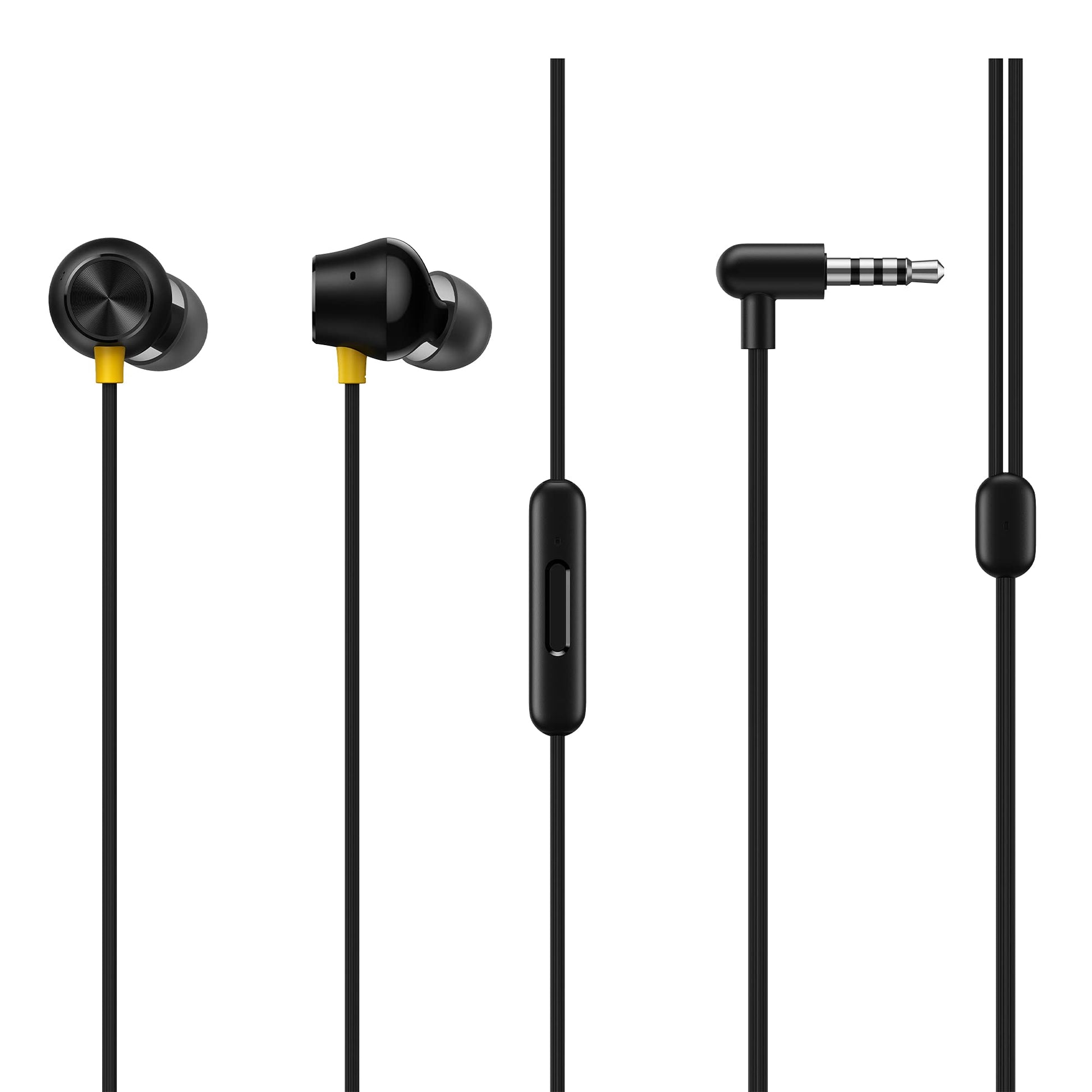 realme Buds 3 (3.5 mm) Wired in Ear Earphones with Mic (Black)