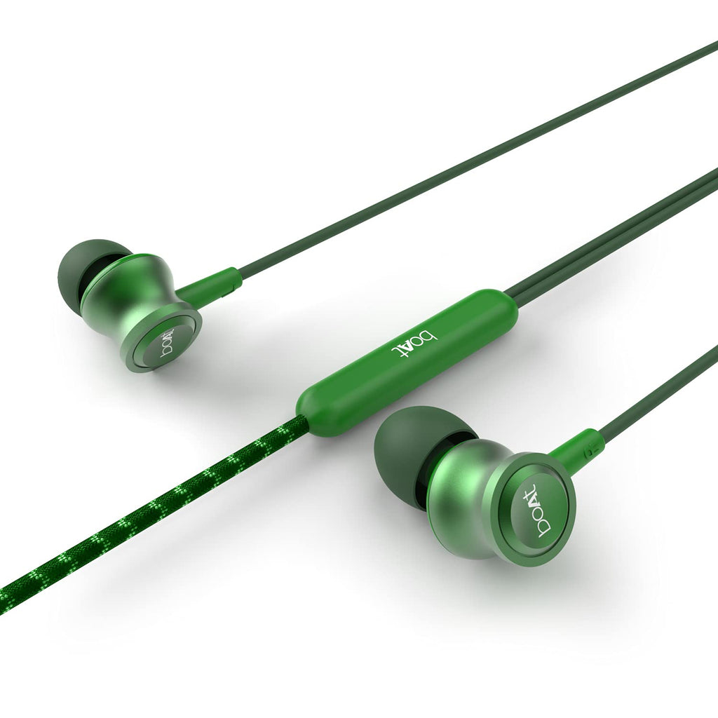 boAt Bassheads 152 in Ear Wired Earphones with Mic(Active Black)