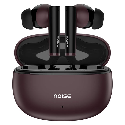 Noise Newly Launched Buds VS501 in Ear Truly Wireless Earbuds with 50H of Playtime, Quad Mic ENC, 10Mm Driver, Dual Device Pairing, Dual Color Tones, BT V5.3 (Plum Wine)