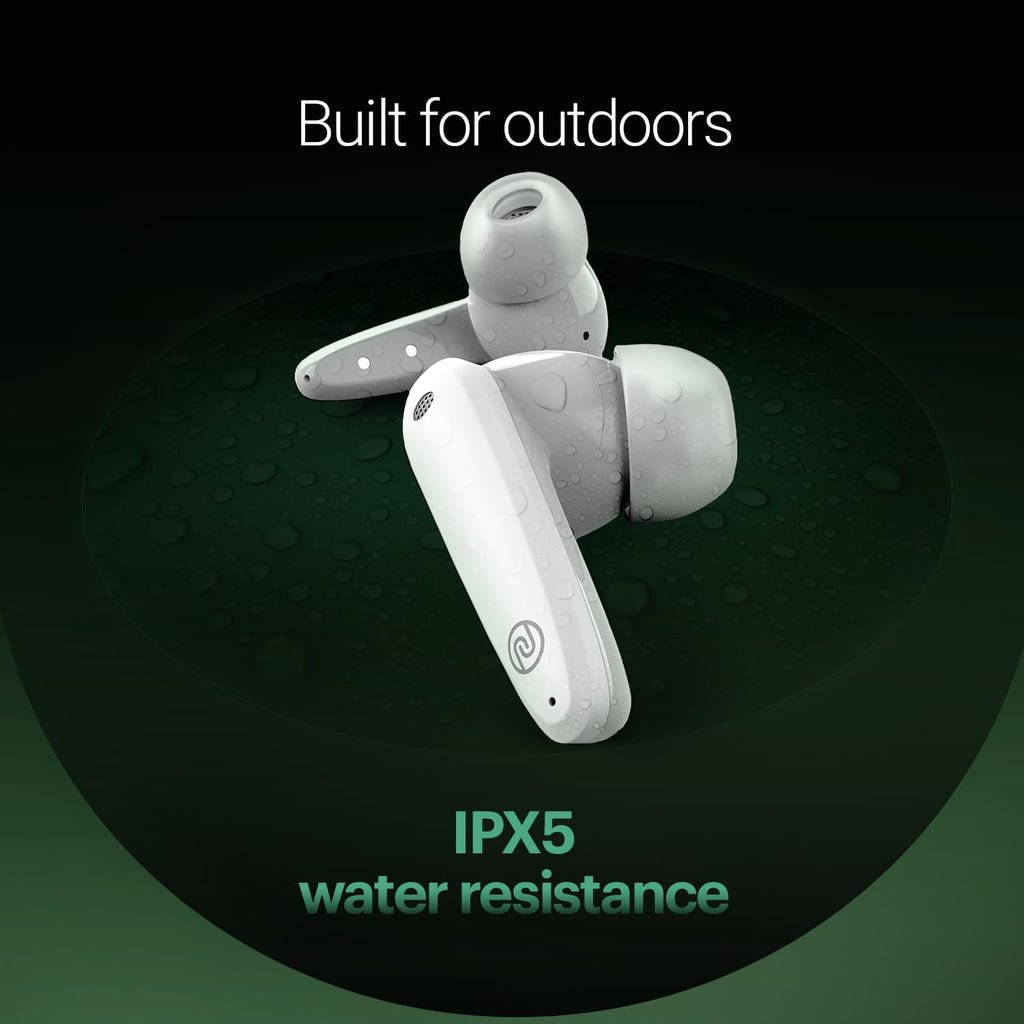 Noise Buds VS404 in Ear Truly Wireless Earbuds with 50H of Playtime,3 EQ Modes, Quad Mic with ENC, Instacharge(10 Min=200 Min),10mm Driver, BT v5.3 (Snow White)