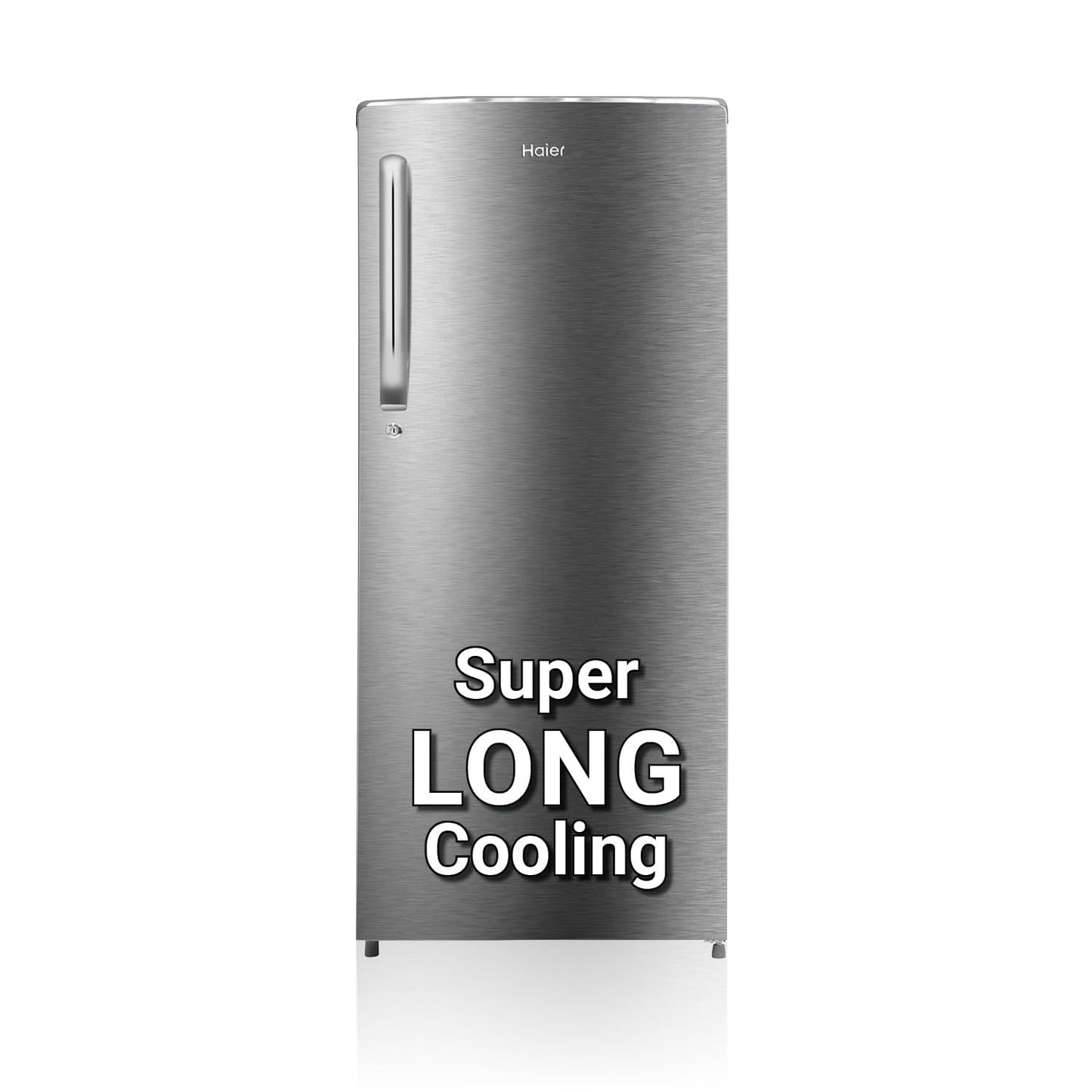 Haier 205 L, 3 Star, Direct-Cool Single Door Refrigerator (HED-213MB-N, Graphite Black)