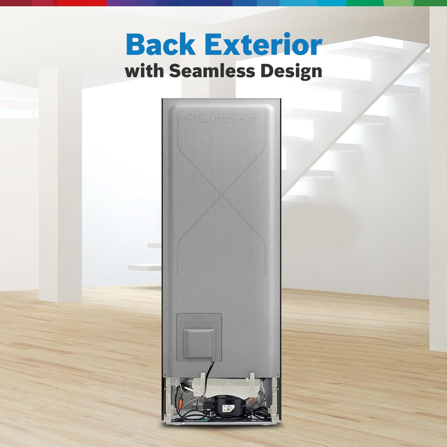 Bosch MaxFlex Convert 303L 3 Star Inverter Frost Free Triple Door Refrigerator (2023 model, CMC33S03NI, 8-in-1 Convertible, UV Protected Body Shield, VitaFresh Technology, Adaptive UI, Sparkly Steel)