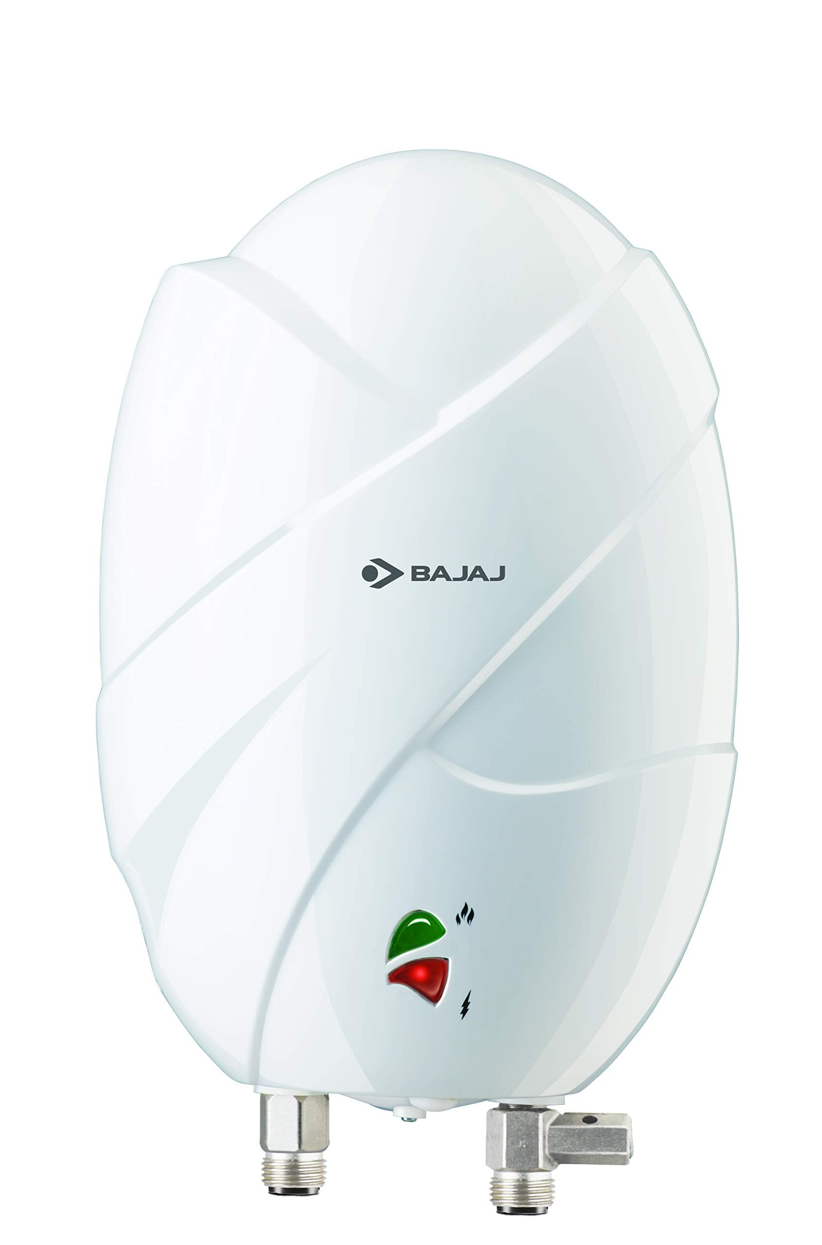 Bajaj Splendora 3L 3KW Vertical Instant Water Heater for Home | Geyser for Bathroom & Kitchen | High Grade SS Tank | Copper Heating Element | 5 Years Tank Warranty by Bajaj【White】