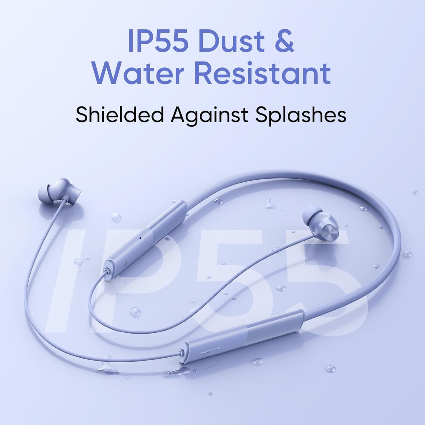 realme Buds Wireless 3 Neo in Ear Bluetooth Neckband with 13.4 Mm Dynamic Bass Boost Driver,Upto 32 Hours Playback,Fast Charge,Ai Enc,45Ms Low Latency,Ip55 Dust&Water Resistannt&Bluetooth V 5.4 Blue