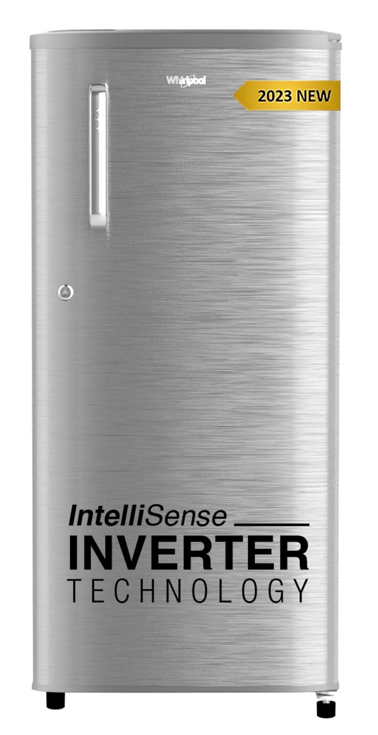 Whirlpool 184 L 4 Star Inverter Direct-Cool Single Door Refrigerator (205 WDE PRM 4S Inv MAGNUM STEEL-Z, Magnum Steel,Grey)