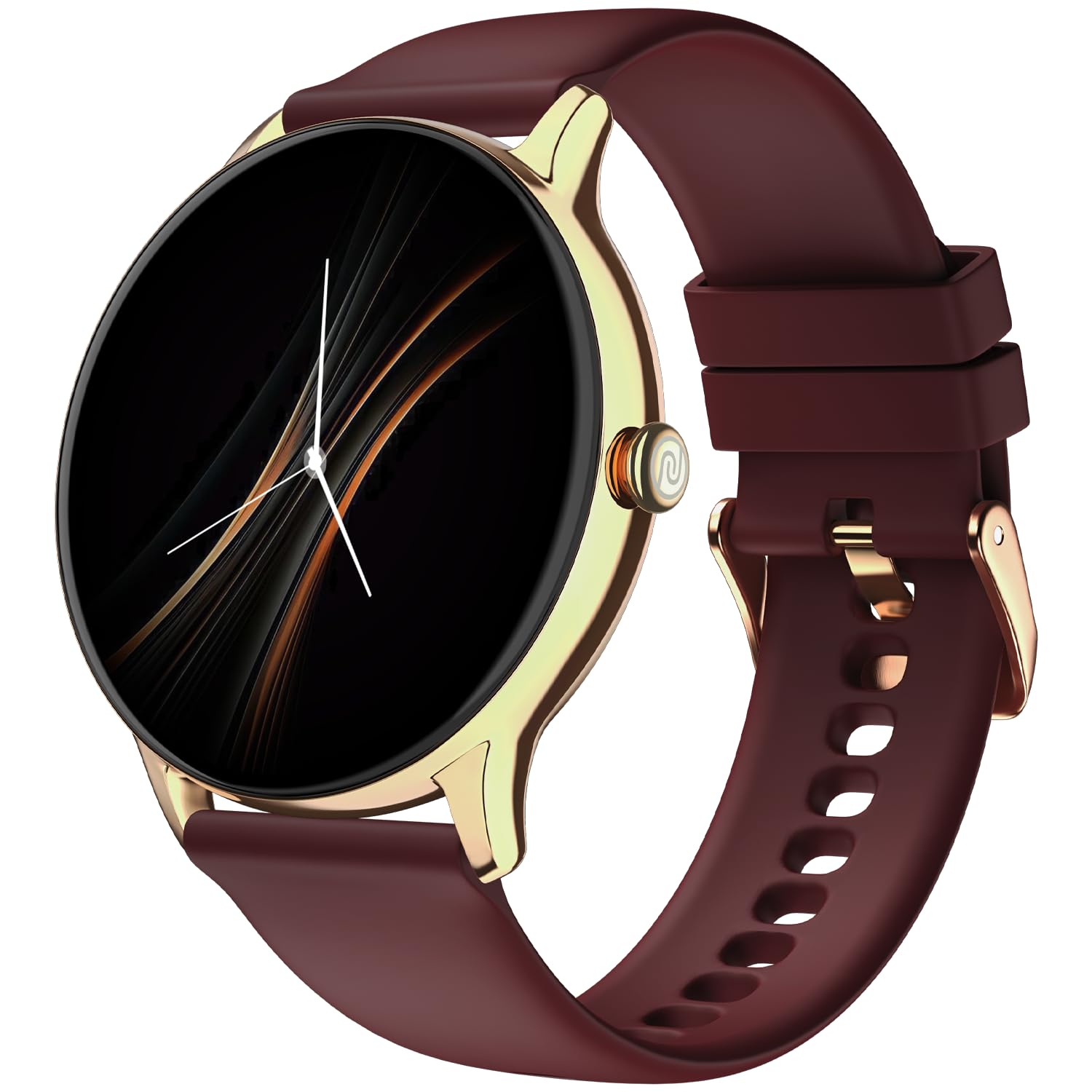 Noise Twist Go Round dial Smartwatch with BT Calling, 1.39" Display, Metal Build, 100+ Watch Faces, IP68, Sleep Tracking, 100+ Sports Modes, 24/7 Heart Rate Monitoring (Gold Link)