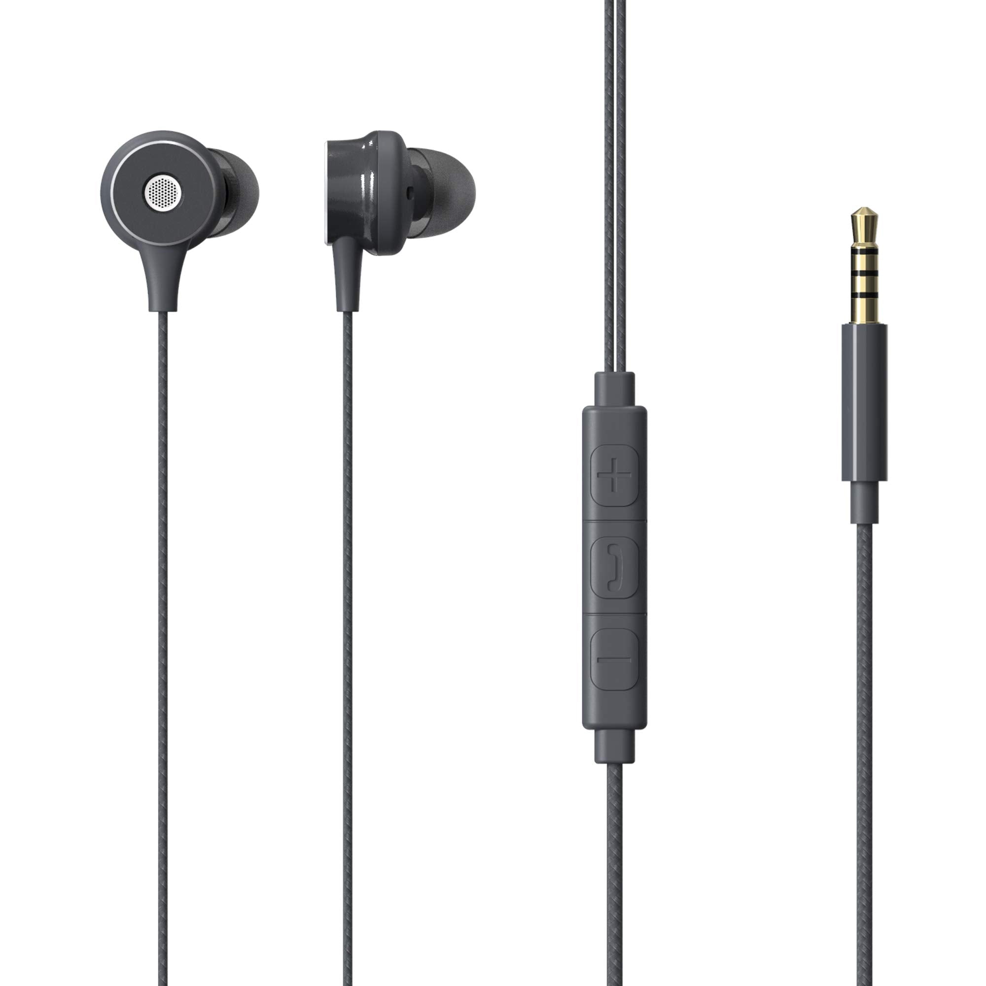 ZEBRONICS Zeb Buds 20 in Ear 3.5mm Wired Stereo Earphones with Mic, 1.2 Metre Cable, 14mm Drivers, in Line Mic & Volume Controller (Red)