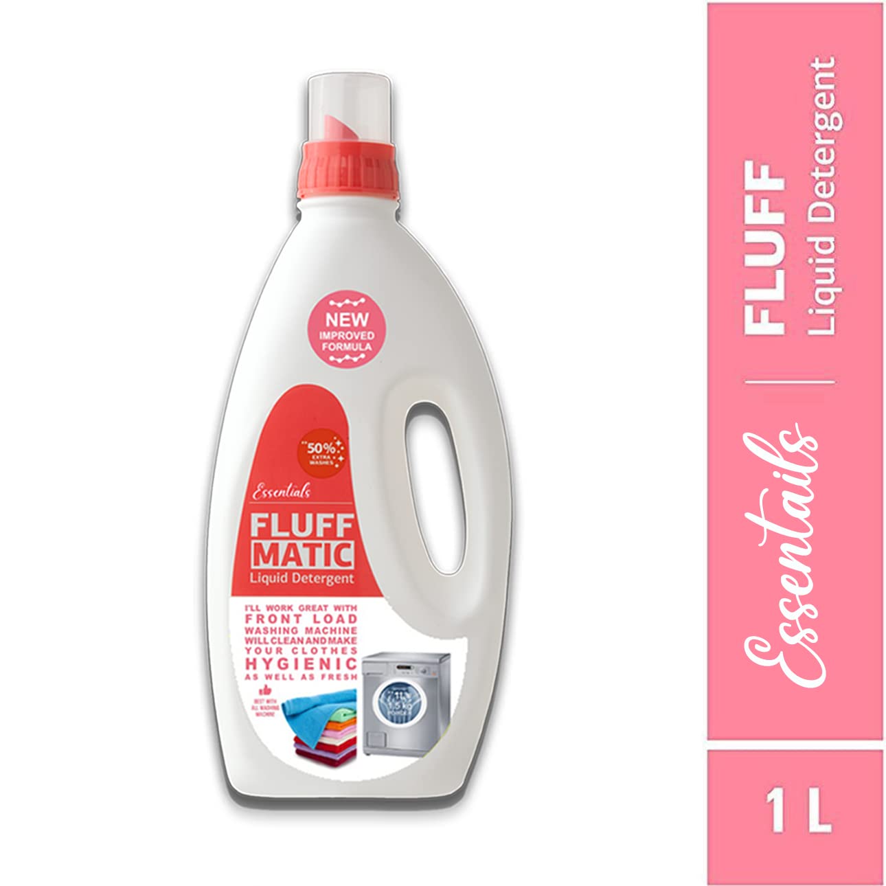 IFB Essentials Fluff Front Load Fabric Liquid Detergent - 1 liters