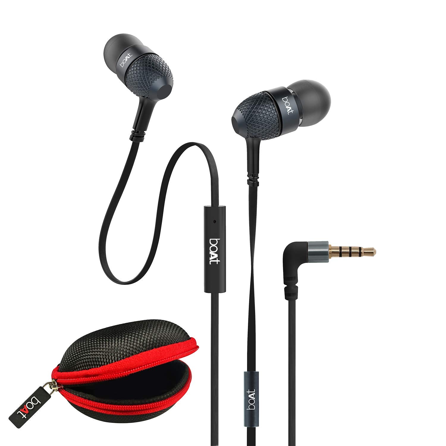 Boat BassHeads 225 in-Ear Super Extra Bass Headphones (Black)