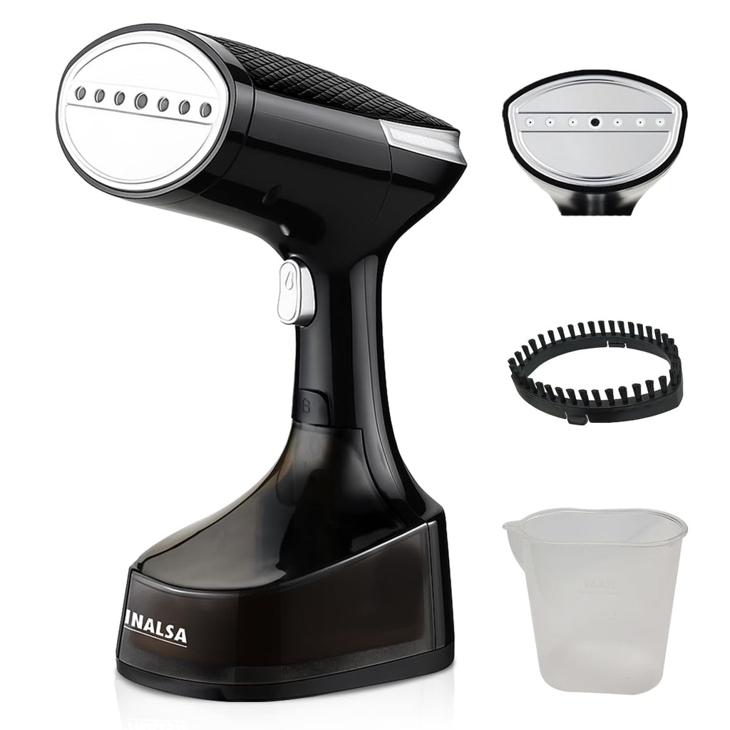 INALSA Garment Steamer for Clothes,Steam Iron Press - Vertical & Horizontal Steaming up to 25g/min, 1600 Watt,340 ml Water tank & 28 sec Fast Heating,Hetaing On/OFF Indicator Light (Cosicosy)