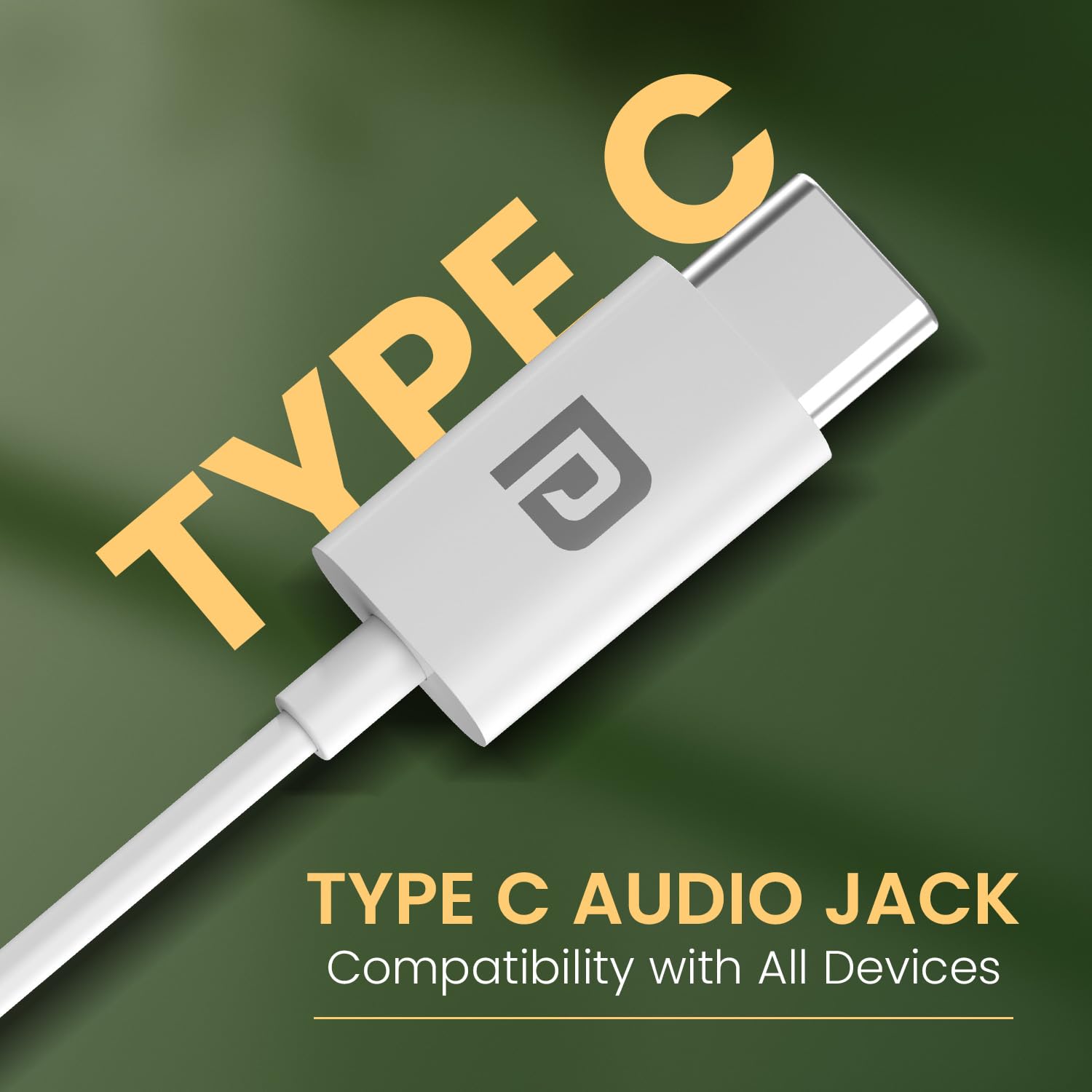 Portronics Conch Kappa C in Ear Type C Wired Earphones with In Line HD Mic, Powerful Audio, 14.2mm Dynamic Driver, Unique Earbuds Design,TPE Anti Tangle Wire,In line Controls,Wide Compatibility(White)